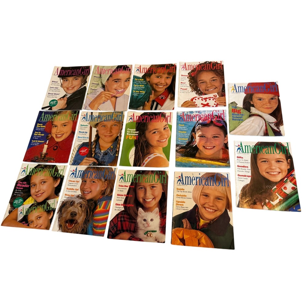 Vintage American Girl Magazine Lot 14 Issues 1994-1998 90s Nostalgia Collection